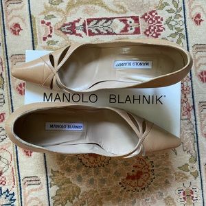 Manolo Blahnik Nude Pumps size 10.5